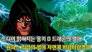 [원피스분석]드래곤의 충격적인 능력 일본의 3대 자연재해 태풍을 일으키는 능력
