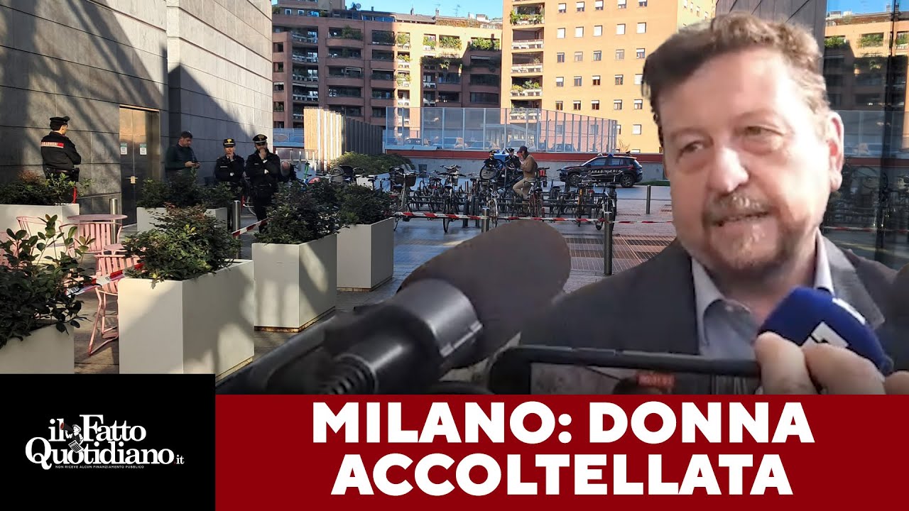 Donna accoltellata in piazza Gae Aulenti a Milano, il testimone: "Aveva un coltello nella schiena"