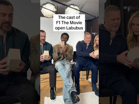 The cast and their Labubus are revved up to see the movie in theaters June 27