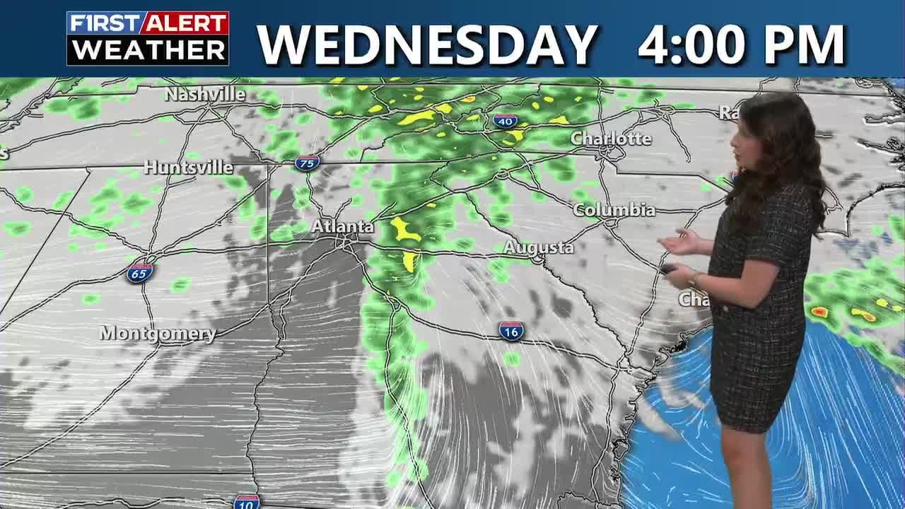 Tracking rain through mid week.