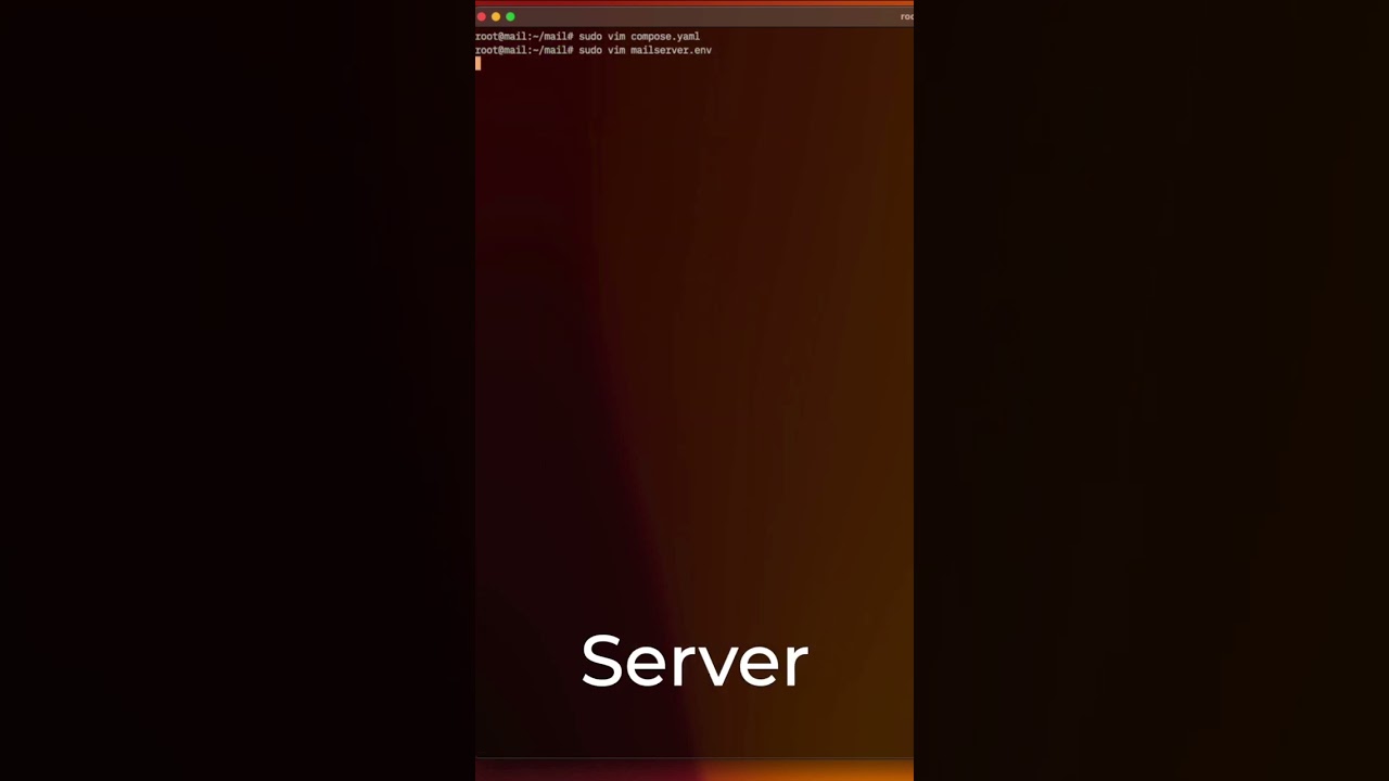 Setup and Configure Your Own Smtp Mail Server #shorts #mailserver #smtp #homelab #selfhosted