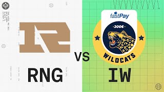 MSI 2022 - Group Stage D4 - RNG vs IW