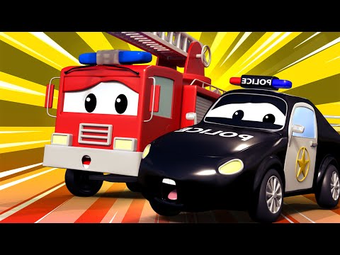 Auto Patrola u Auto Gradu 🚓 🚒  Jerrijeve Gume su Ukradene -  Crtani sa kamionima za djecu