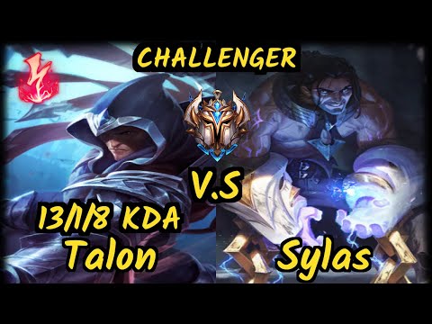 TALON vs SYLAS - 13/1/8 KDA MID CHALLENGER GAMEPLAY - EUW