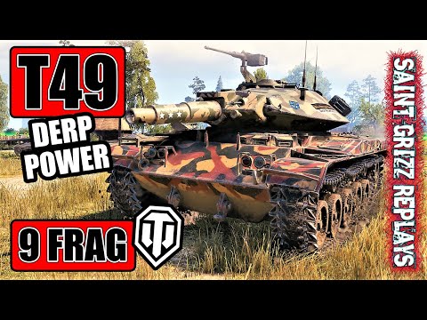 WoT T49 Gameplay ♦ 9 Frags 6k Derp Power ♦ Light Tank Review