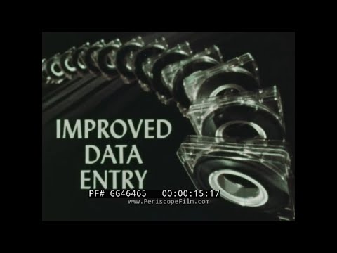 " IMPROVED DATA ENTRY"  IBM SYSTEM/360 AND IBM 50 MAGNETIC DATA INSCRIBER PROMO FILM GG46465