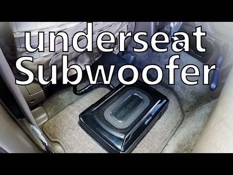 underseat subwoofer Kenwood KSC-SW11 (review and sound test)