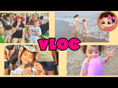 En la playa liberando tortugas y comiendo helados - Playa Azul - Sarayu