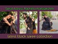 Actress Rachitha Latest Black Saree Look Serial Actress Rachitha