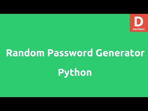 Random Password Generator in Python