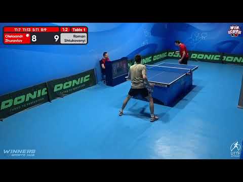05:30 Oleksandr Zhuravlov 1-3 Roman Shtukovanyi West 7 WIN CUP 09.12.2022 | TABLE TENNIS WINCUP