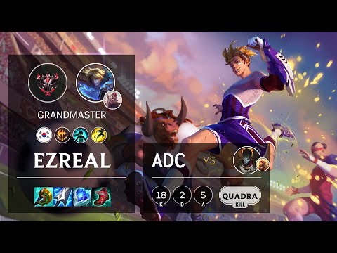 Ezreal ADC vs Jhin - KR Grandmaster Patch 11.17