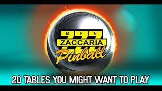 Zaccaria Pinball / 20 Tables you might want to play
