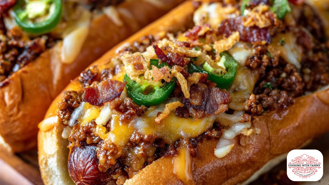 Loaded Sloppy Joe Jalapeño Cheddar Hot Dogs by Cooking With Tammy — recipe photo