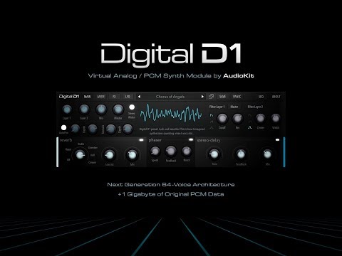 DIGITAL D1 Virtual Analog PCM Synth Module by AudioKit - Demo for the iPad