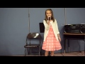Addison Niven, singing 'Opportunity' from Annie ...