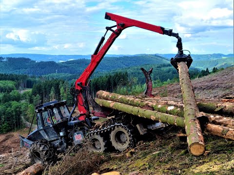 🌲 *The BLACK Beast - SOUND pur* •  NOE 210-6R • Forstunternehmen Pfizenmaier • Skidder-Action • #1🌲