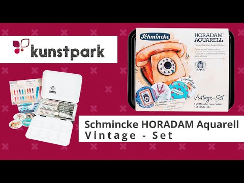 Schmincke HORADAM Aquarell im Vintage Aquarellkasten - Sonderedition