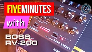 Video thumbnail for 5 Minutes With Boss RV-200 Reverb by sonicstate