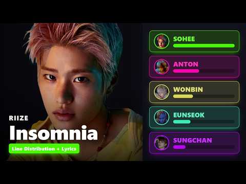 RIIZE - Insomnia (Lyrics + Line Distribution + Subtitles)