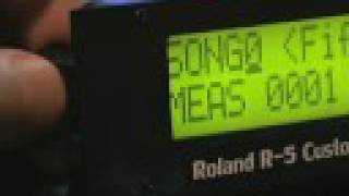 Video thumbnail for Roland R5 drum machine with backlight module by Bill Bax Music and Audio