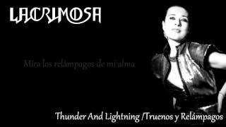 Lacrimosa - Thunder And Lightning [Letra en Español]