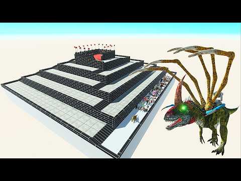 ESCAPE FROM ALIEN DINO CRYOLOPHOSAURUS - ARBS - Animal Revolt Battle Simulator