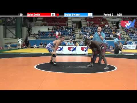 Fargo 2012 120 Round 3: Nate Smith (Illinois) vs. Drake Swarm (Iowa)