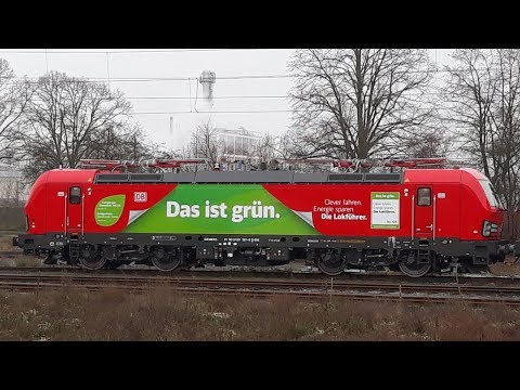 Treinen in Emmerich - 13 Januari 2018 (met DB Cargo Vectron 193 301-193 300)