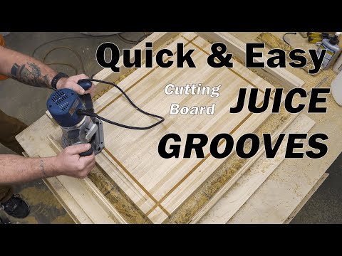 The Easiest Way To Make A Juice Groove / How To Make A Juice Groove In A Cutting Board