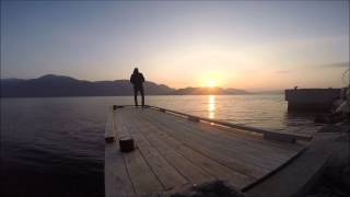 preview picture of video 'Fishing in the sunset, Lysefjorden, Norway'