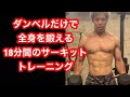 ダンベルだけで全身鍛えるサーキットトレーニング!