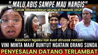 Download lagu MAMPUS!! SOK MENGHINA SUNDA EH MALAH KENA MENTAL SENDIRI, VINI NANGIS MINTA MAAF BUNTUT HIN4 SUNDA mp3 Download lagu MAMPUS!! SOK MENGHINA SUNDA EH MALAH KENA MENTAL SENDIRI, VINI NANGIS MINTA MAAF BUNTUT HIN4 SUNDA mp3