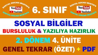 6.Sınıf Sosyal Bilgiler 2.Dönem 4.Ünite Genel Tekrar Ders Videosu