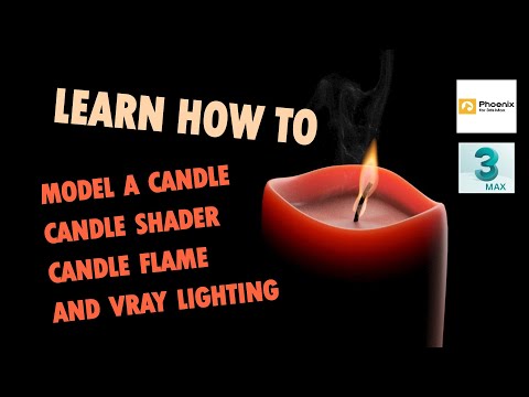 Candle light tutorial in 3Ds max
