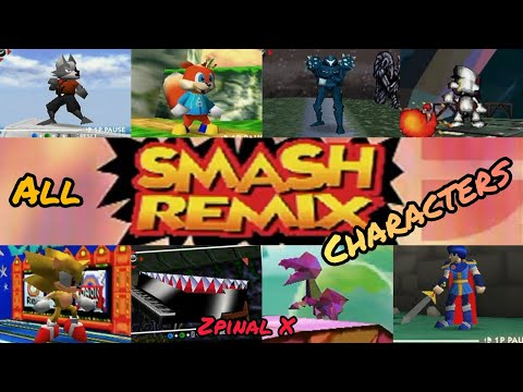 SMASH REMIX 1.1.0 ALL CHARACTERS - REAL N64 CONSOLE