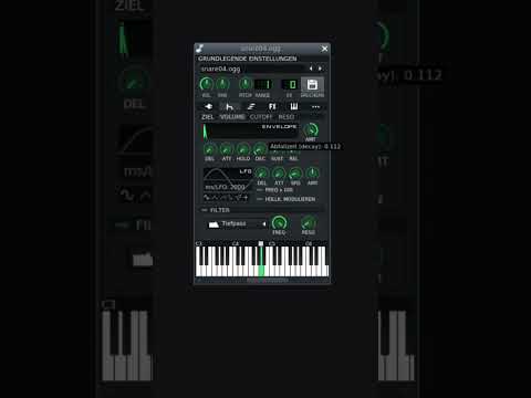 Musikmachen mit LMMS - 2. Tipps für bessere Drums mit dem AudioFileProcessor #shorts