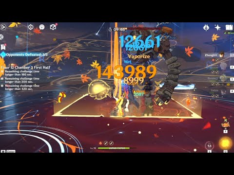 Just another pyro Zhongli video with updated build! (Abyss 12-3-1)