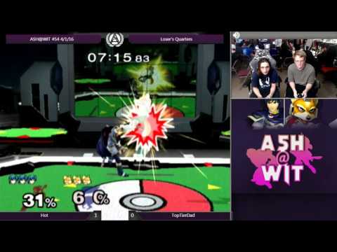 Hot (Marth) vs TopTierDad (Fox) - ASH@WIT #54 Melee Loser's Quarters