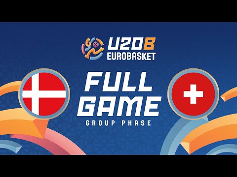 Group Phase | Denmark v Switzerland | Full Basketball Game | FIBA U20 EuroBasket 2025 Division B