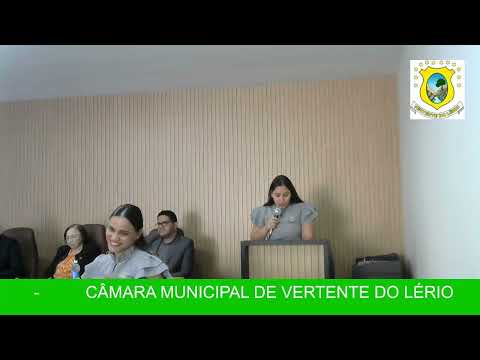 REUNIÃO DO LEGISLATIVO MUNICIPAL DE VERTENT DO LÉRIO - PE 08/01/2026