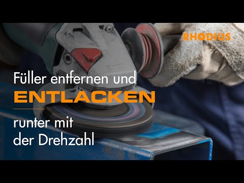 Mit dem Winkelschleifer arbeiten – Rost, Lack und Füller mit der Schleifvliesscheibe entfernen