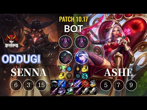 SG OdduGi Senna vs Ashe Bot - KR Patch 10.17