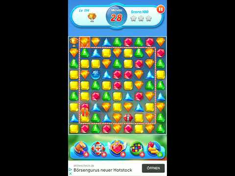 Jewel Crush 💎 - Jewels & Gems Match 3 Legend 2020 Level 114 ⭐⭐ no Booster 👑 Android Gameplay ✅