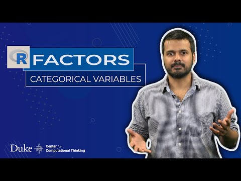 Representing Categorical Variables Using Factors in R