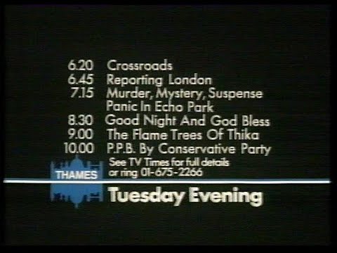 Thames ITV - Tom Edwards - Continuity - Adverts - 2-5-83