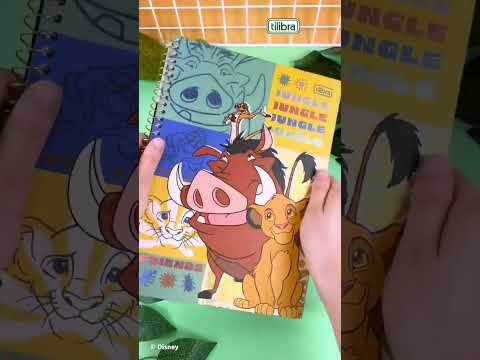 Vídeo do produto Caderno Espiral Capa Dura Universitário Connect 1 Matéria O Rei Leão 80 Folhas