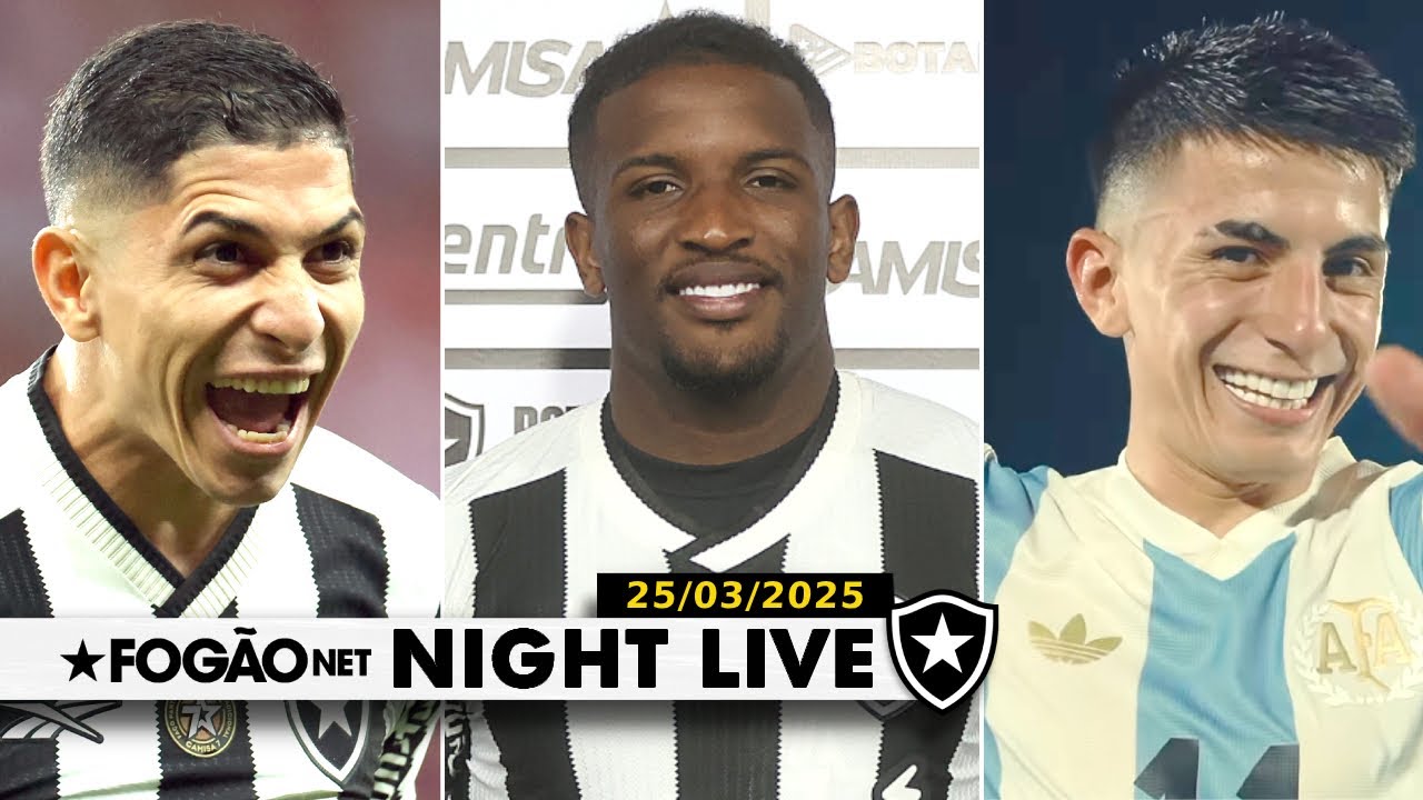 NIGHT LIVE | Botafogo negocia renovação de Savarino; Elias Manoel apresentado; Almadinha em ação