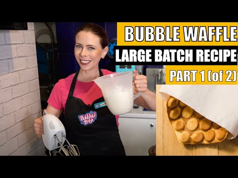 Hong Kong Egg Bubble Waffle ~ Large Cafe Recipe ~ (Part 1)