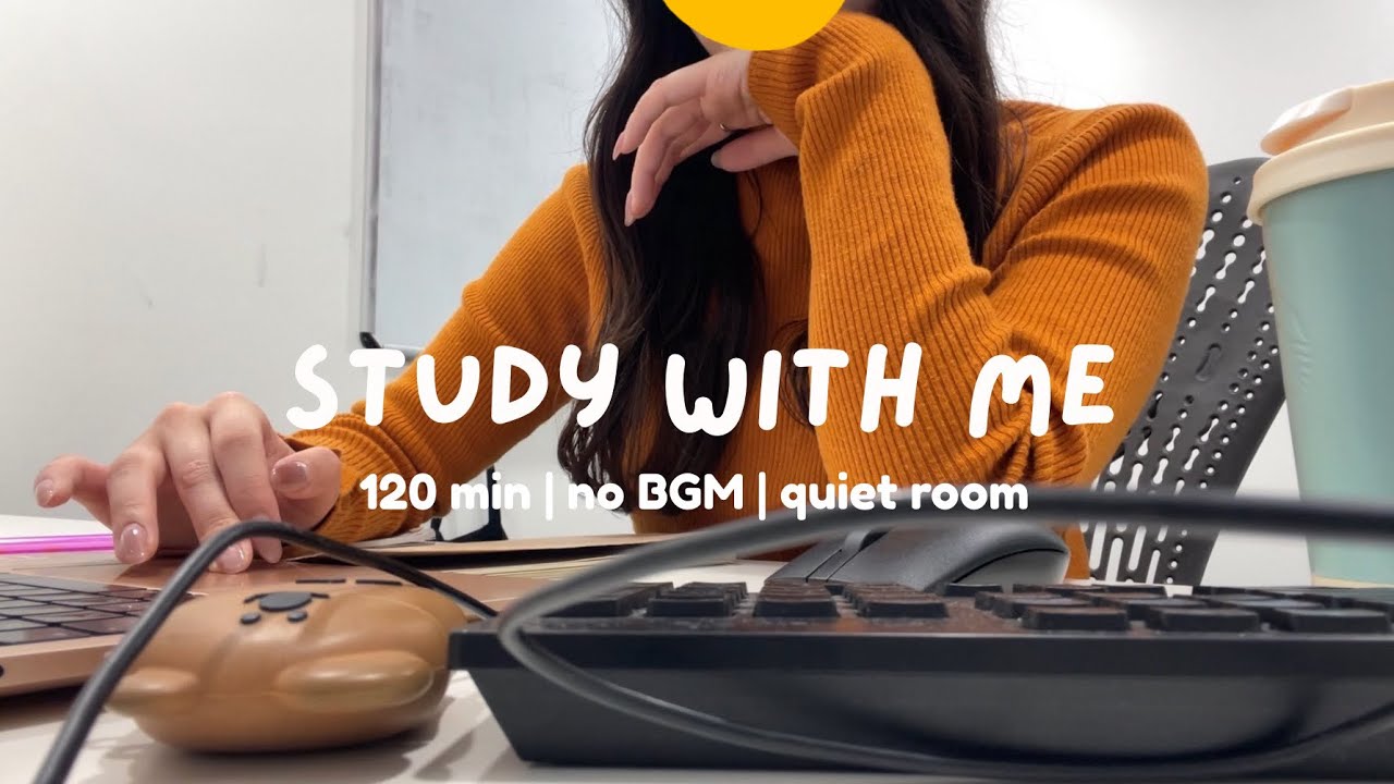 【作業用】🍂120min Study With Me | 🇦🇺の大学で一緒に勉強しよう🍊📝 | NO BGM | 作業音👩‍💻